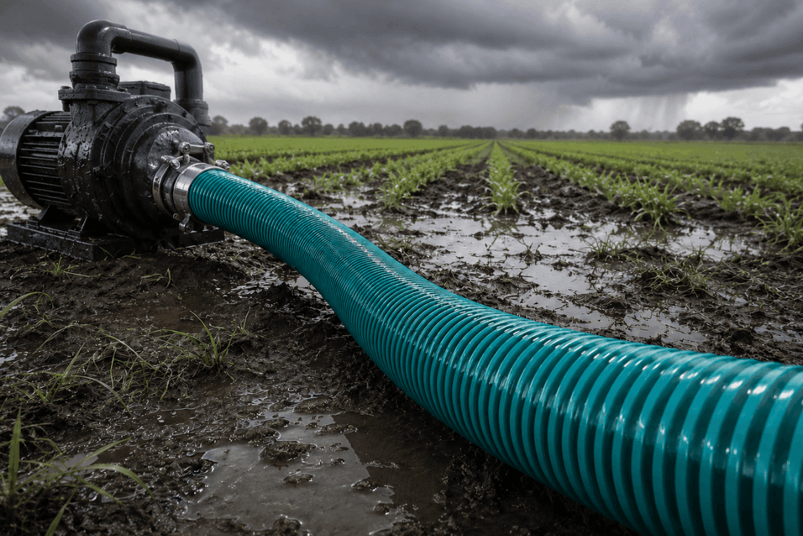 Used in water delivery operations