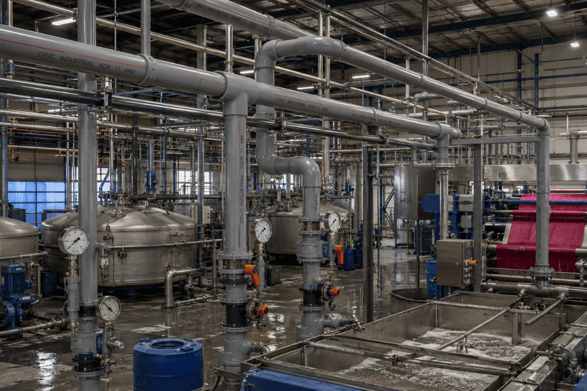 Used in building water systems