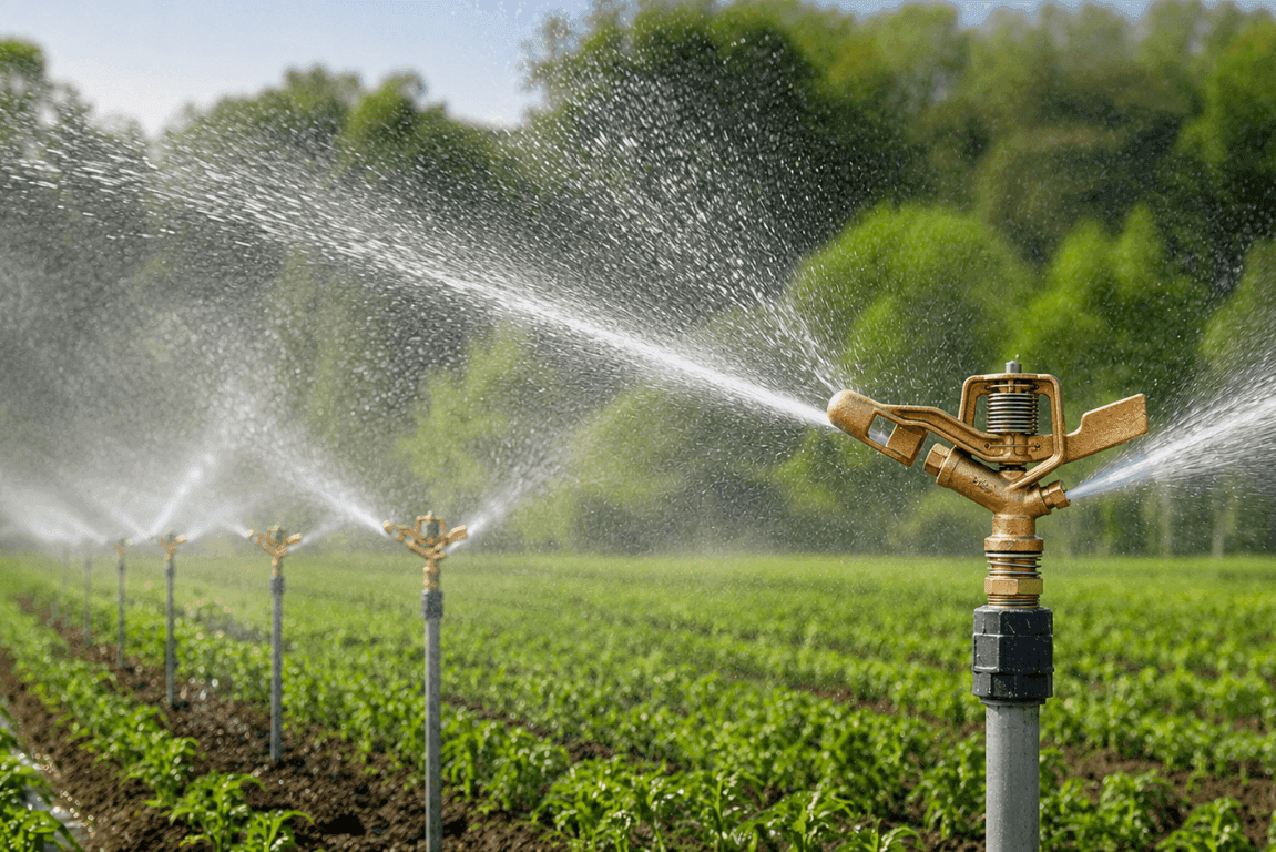 Used in field crop irrigation