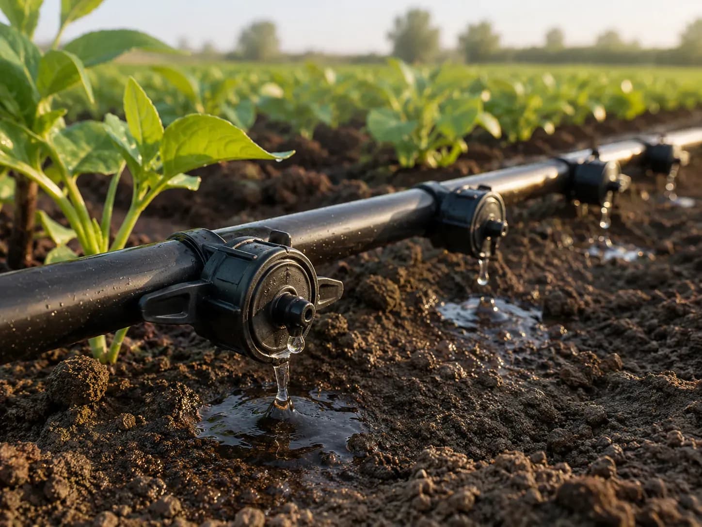 Used in drip irrigation laterals