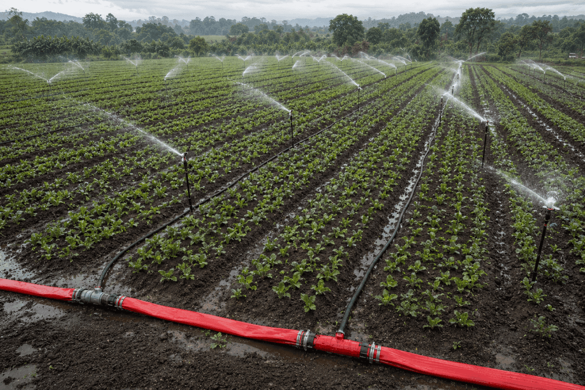 Used in irrigation distribution